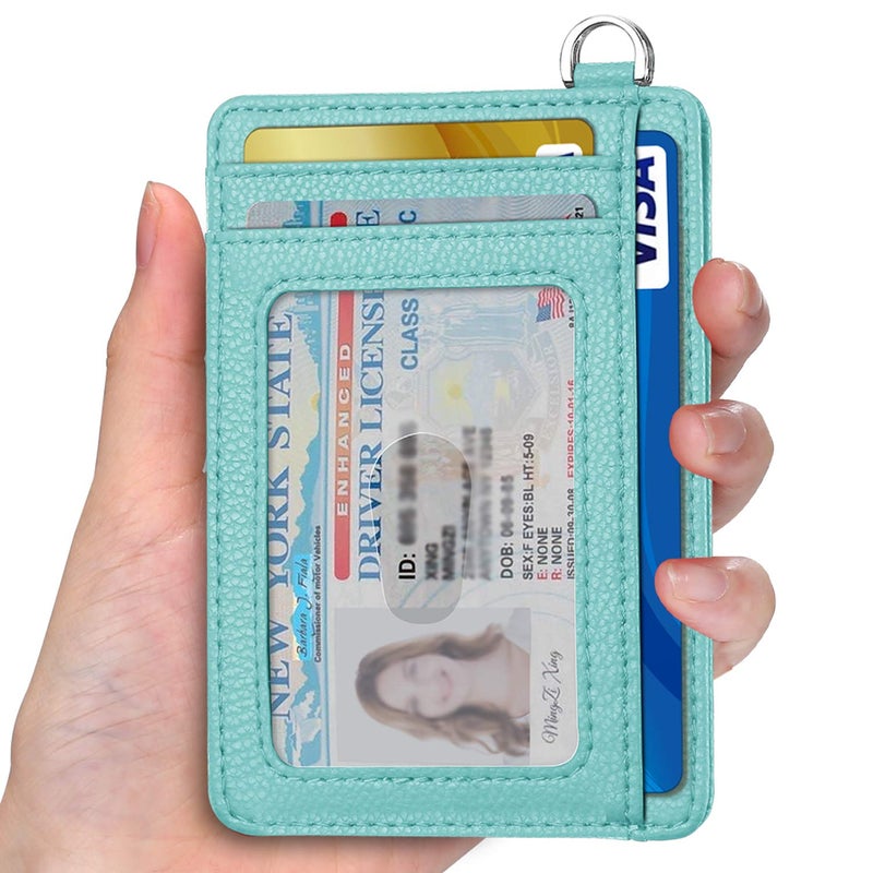 EcoVision Slim Minimalist Front Pocket Wallet, RFID Blocking Credit Card Holder Wallet with Detachable D-Shackle for Men Women - Image 2
